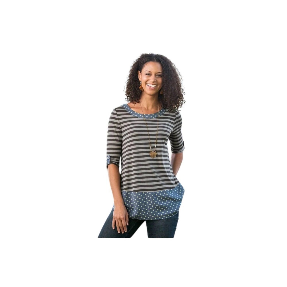 Matilda Jane Women’s Choose Your Own Path Let's Get Lost Top Size M NWT